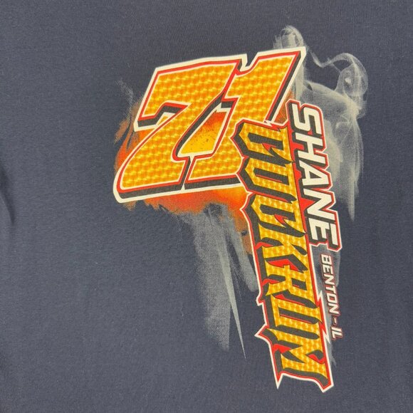 USAC Shirt Men's Small Shane Cockrum Sprint Car Racing Ted Horn 100 Winner - Picture 5 of 7